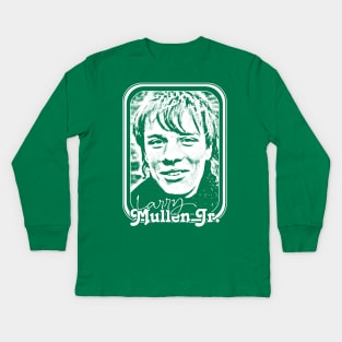 Larry Mullen Jr / Retro 80s Fan Design Kids Long Sleeve T-Shirt